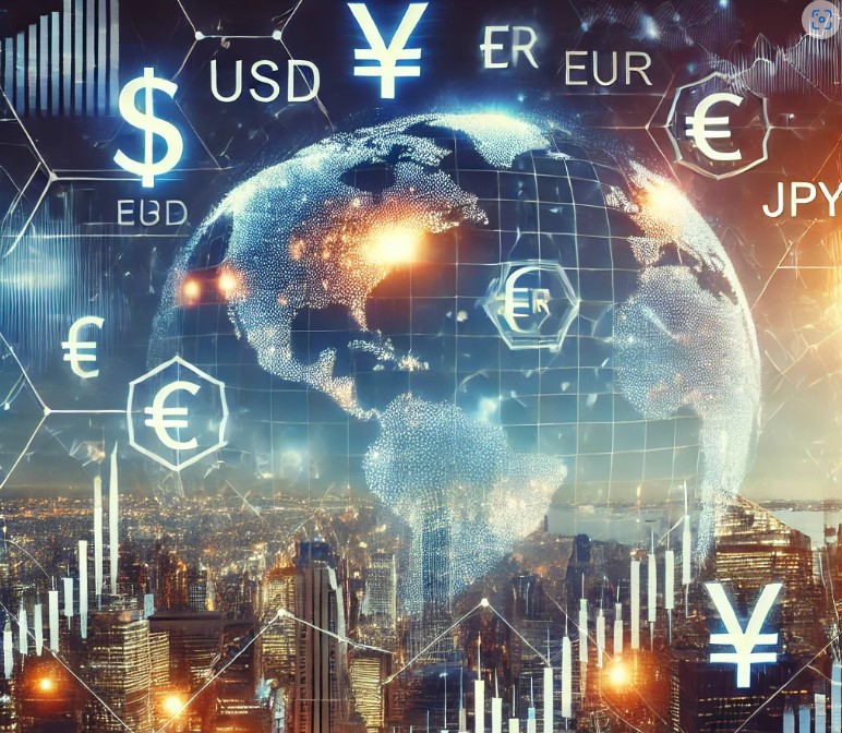 해외주식 관련 지구 이미지