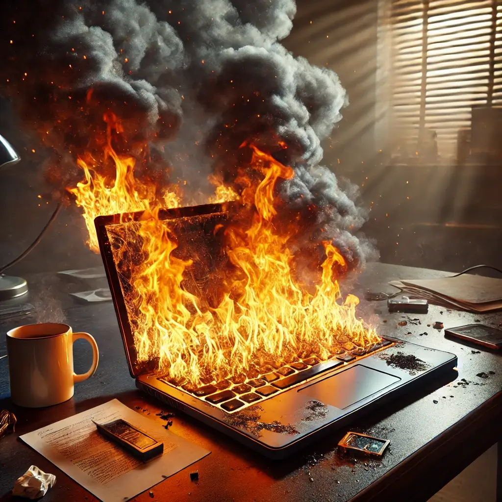 노트북-불-나는-사진