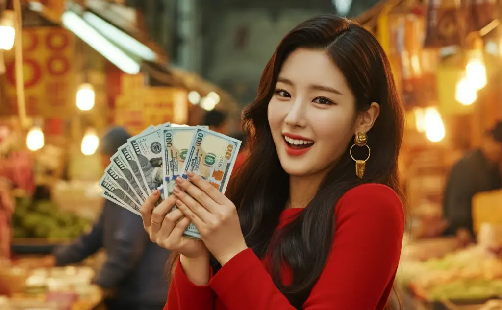 많은 돈을 번 여성