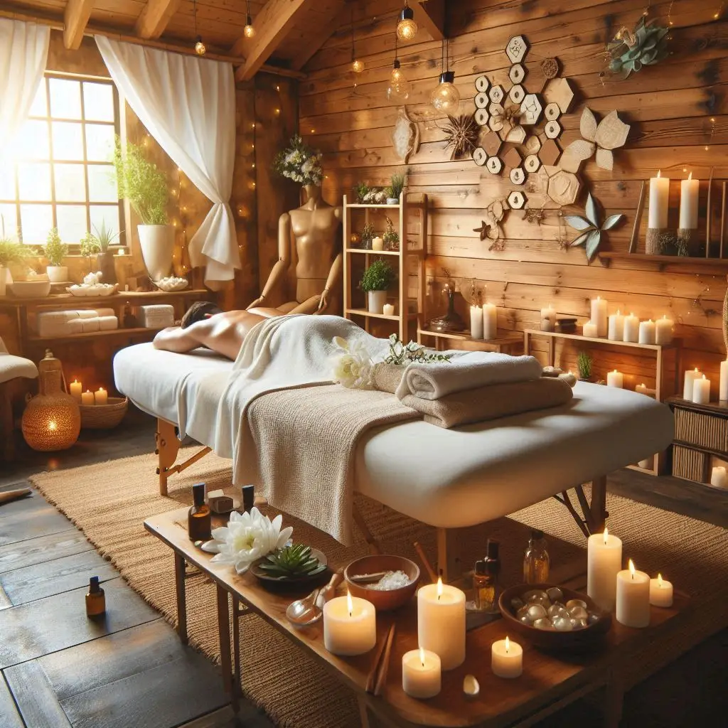 피부,체형관리 샵 배경