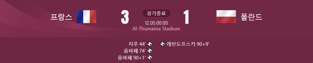 ํ๋์ค ๋ ํด๋๋ ๊ฒฝ๊ธฐ ๊ฒฝ๊ณผ๊ฐ ์จ ์๋ ์ฌ์ง