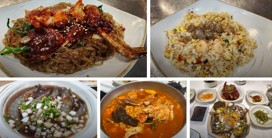 양념게장잡채,-간장새우볶음밥,-간장새우,-게장라면-등-사이드메뉴-한상