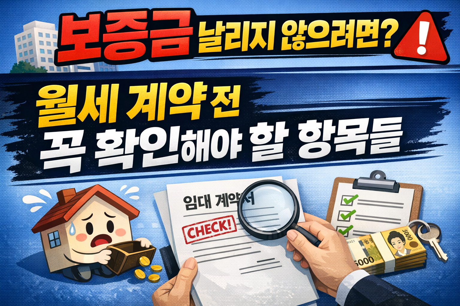 월세 계약 전 꼭 확인해야 할 항목