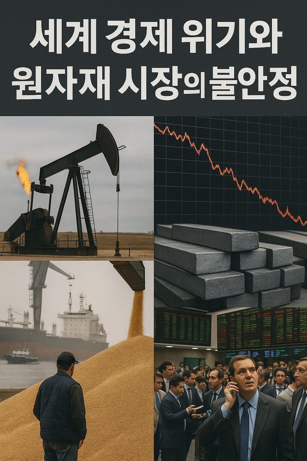 원자재 시장의 불안정성 관련 사진