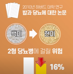 현미가 당뇨병에 걸릴위험을 낮춰주는 이미지