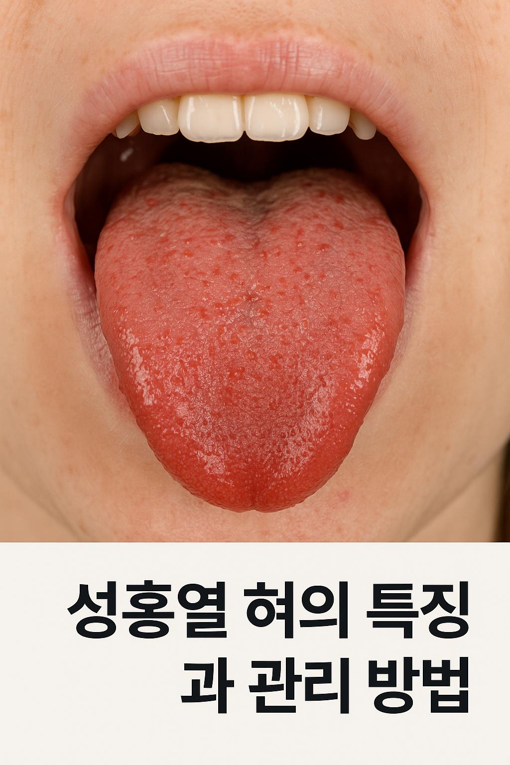 성홍열 혀