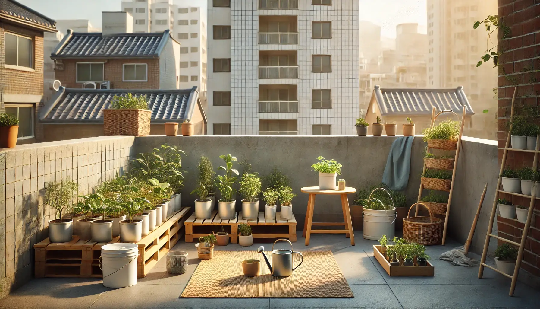 옥상 텃밭, 옥상 정원, 옥상 불법 증축