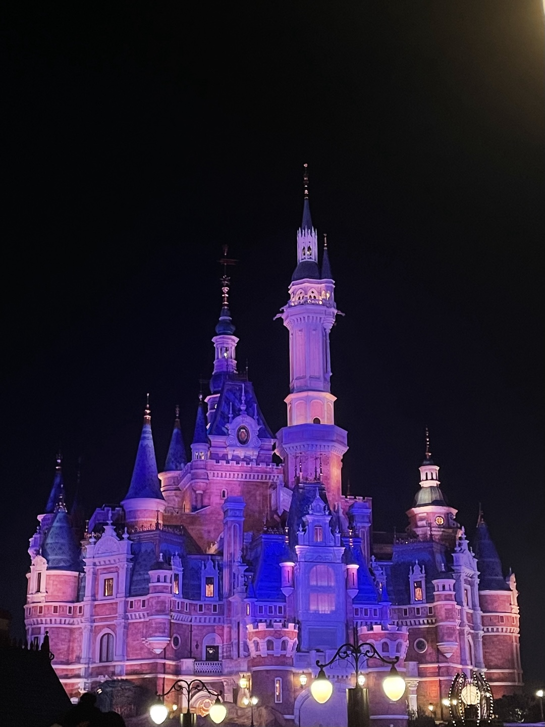 상하이디즈니랜드 불꽃놀이 사진