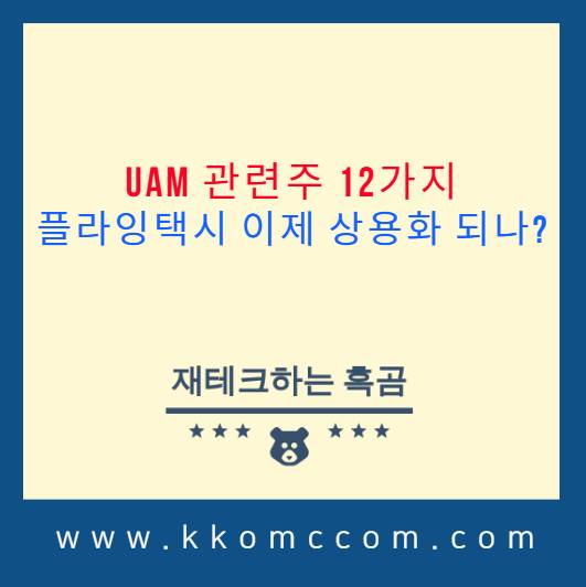 UAM 관련주 포스팅 썸네일