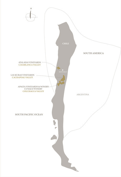 까사 라포스톨의 세 포도밭 위치