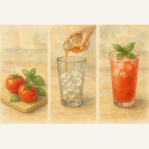 토마토바질에이드-만드는법