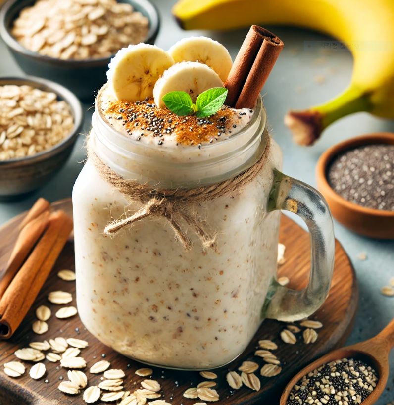 몸에 좋은 오트밀스무디 사진