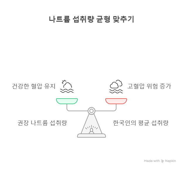 나트륨 섭취량 균형 추