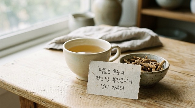 맥문동 효능과 먹는 법, 부작용까지 정리 마무리"