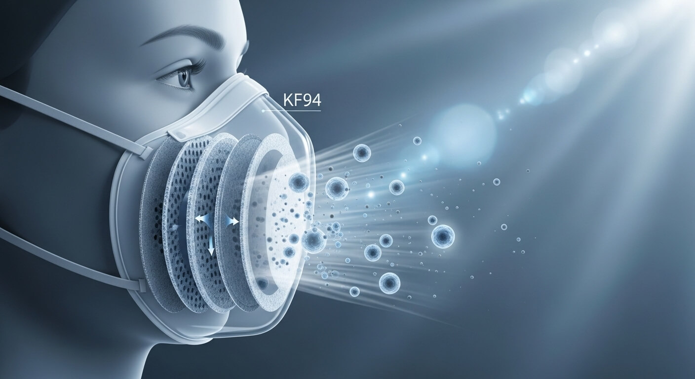 KF94를 쓰고 있는 남성