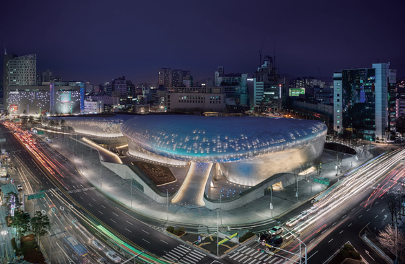 동대문 디자인 플라자의 야경