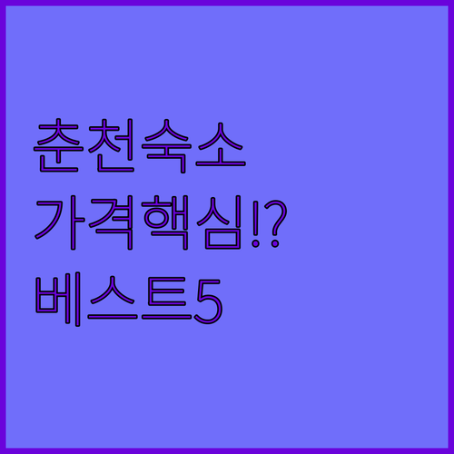 더잭슨나인스 호텔 외 춘천 인기 숙소..