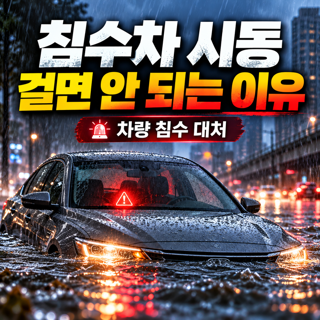 차량 침수 대처