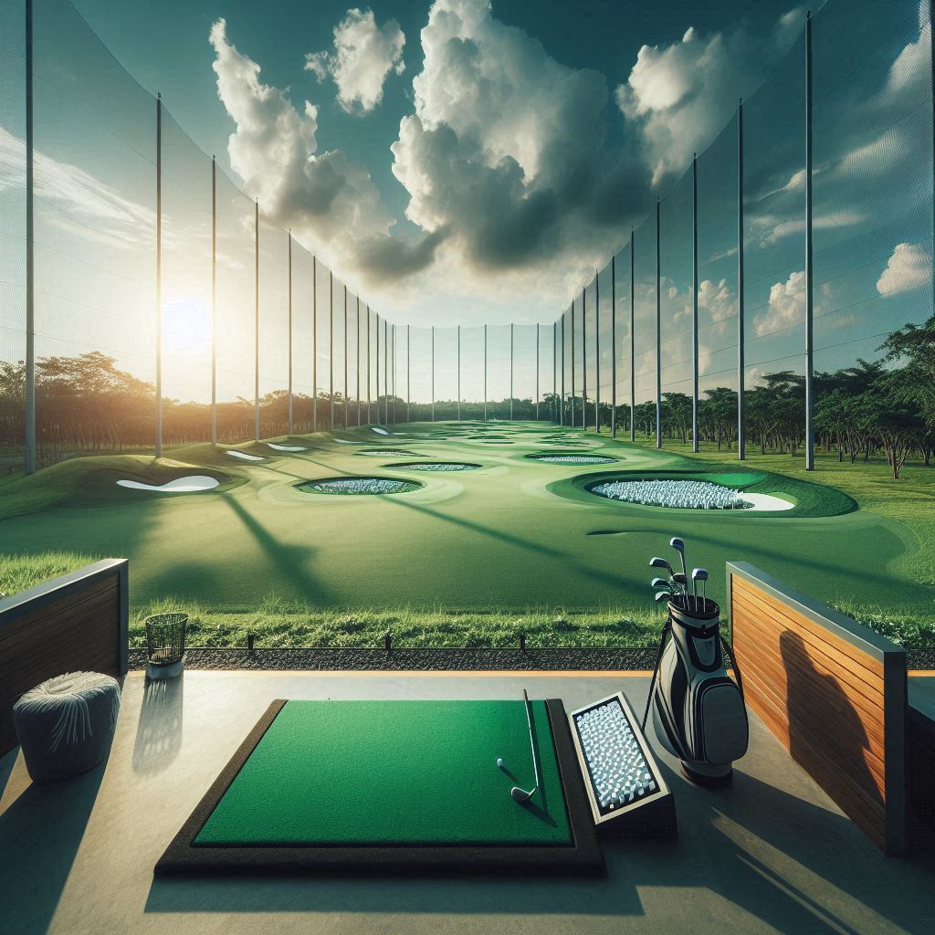 실외골프연습장 배경