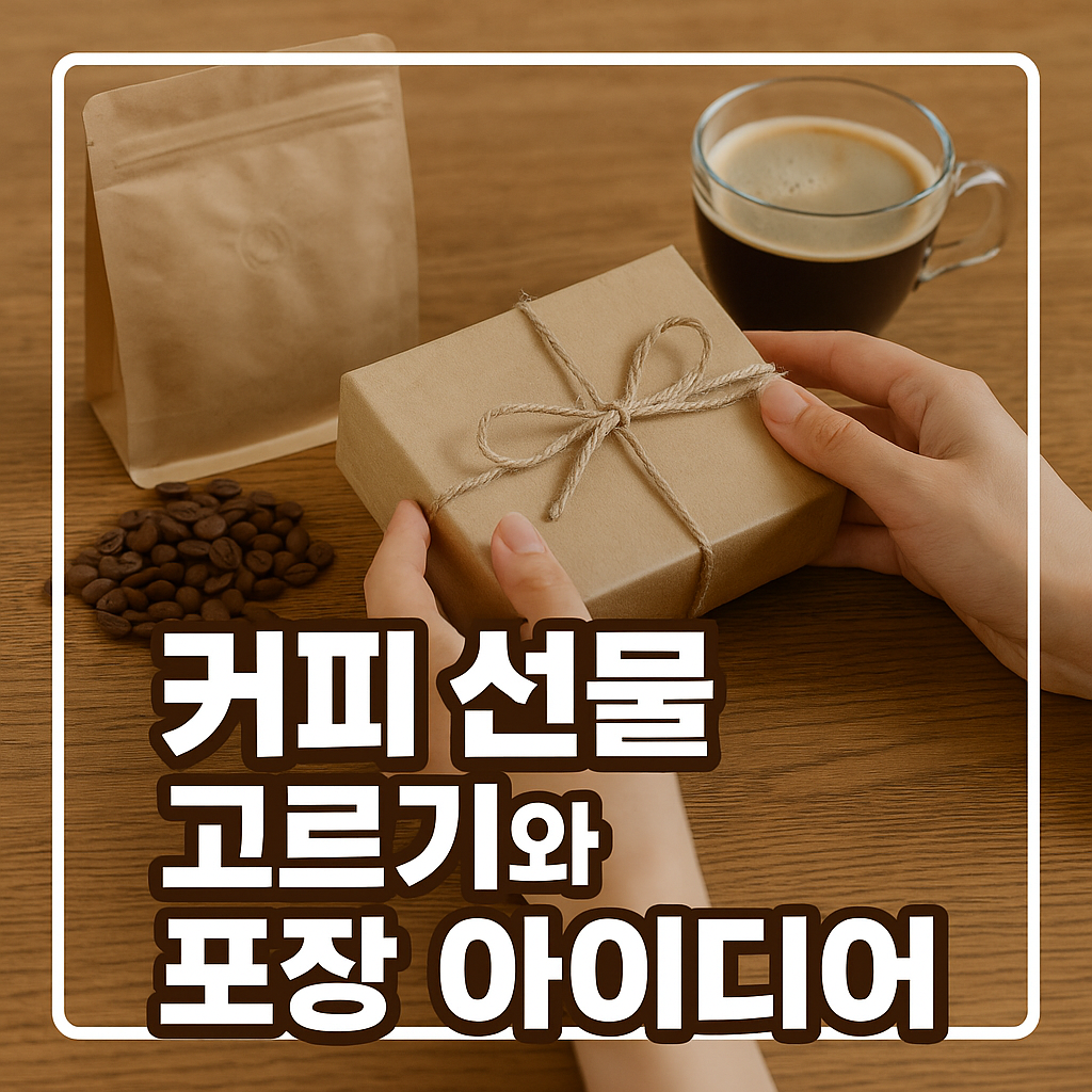 커피 선물 고르기와 포장 아이디어