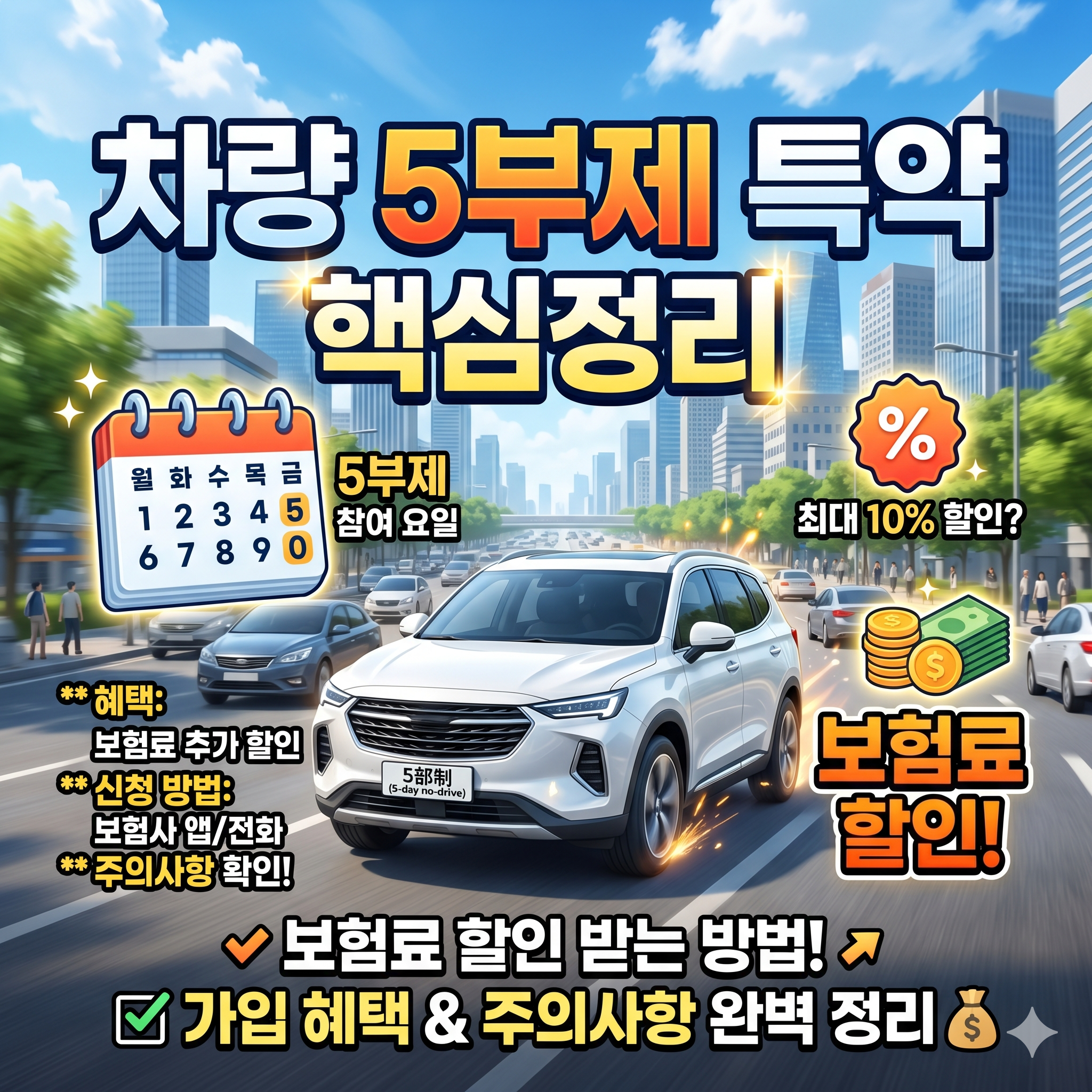 차량 5부제 특약