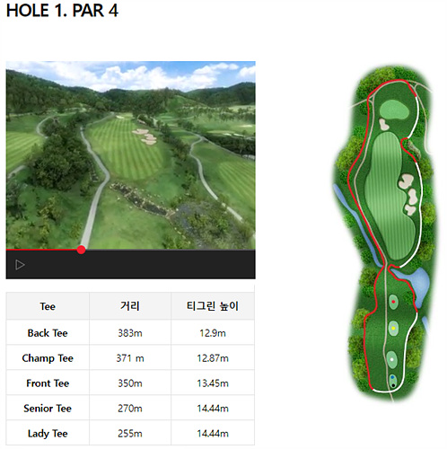 골프존카운티-안성H-1번홀