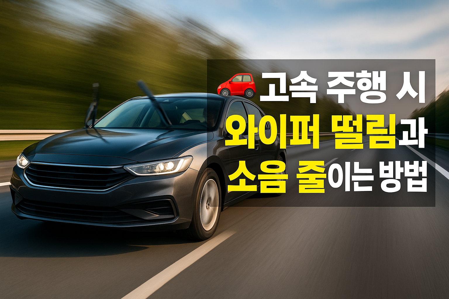 🚗 고속 주행 시 와이퍼 떨림과 소음 줄이는 방법