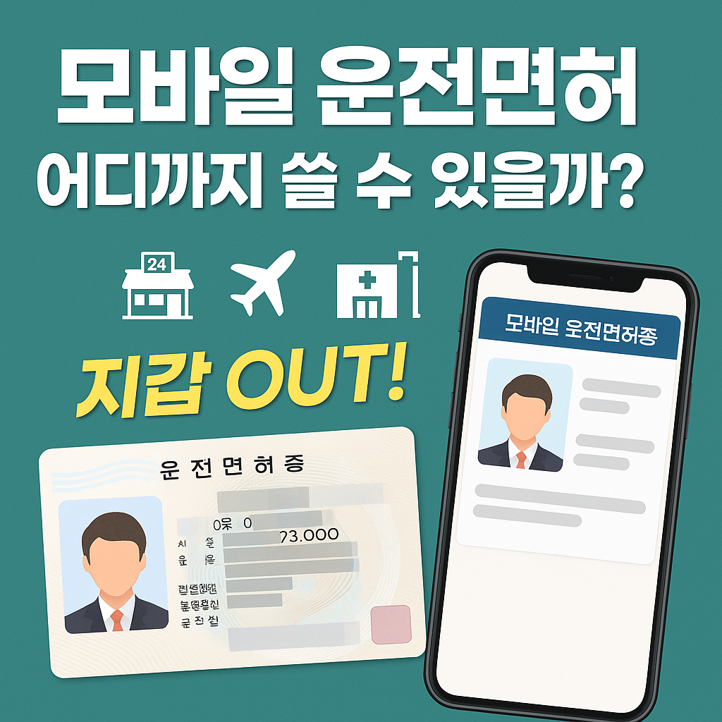 모바일 운전 면허증 발급 총정리 이미지