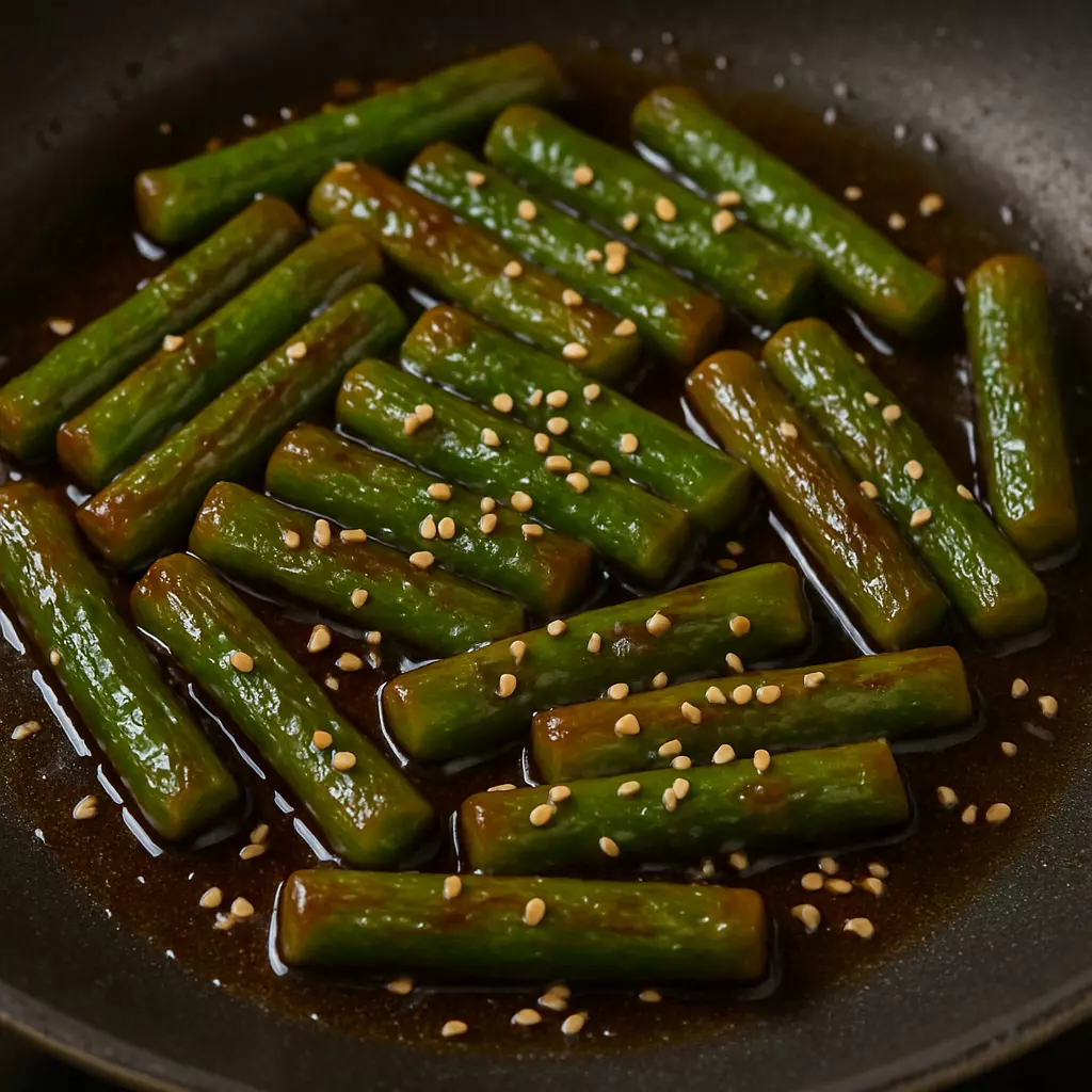 고소한 들기름과 통깨로 마무리한 마늘쫑볶음 완성｜입맛 살리는 국민 밥도둑 반찬 추천