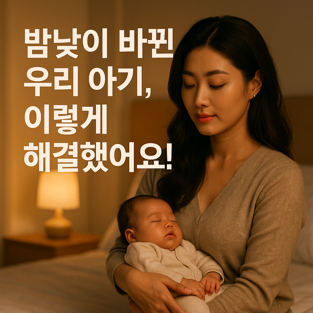 밤낮이 바뀐 우리 아기, 이렇게 해결했어요!