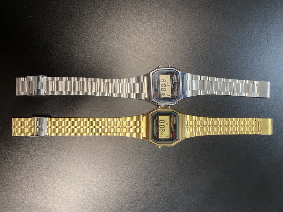 카시오 A-159WGEA-1DF 클래식 골드 금장 Digital 크로노graph Sport 시계