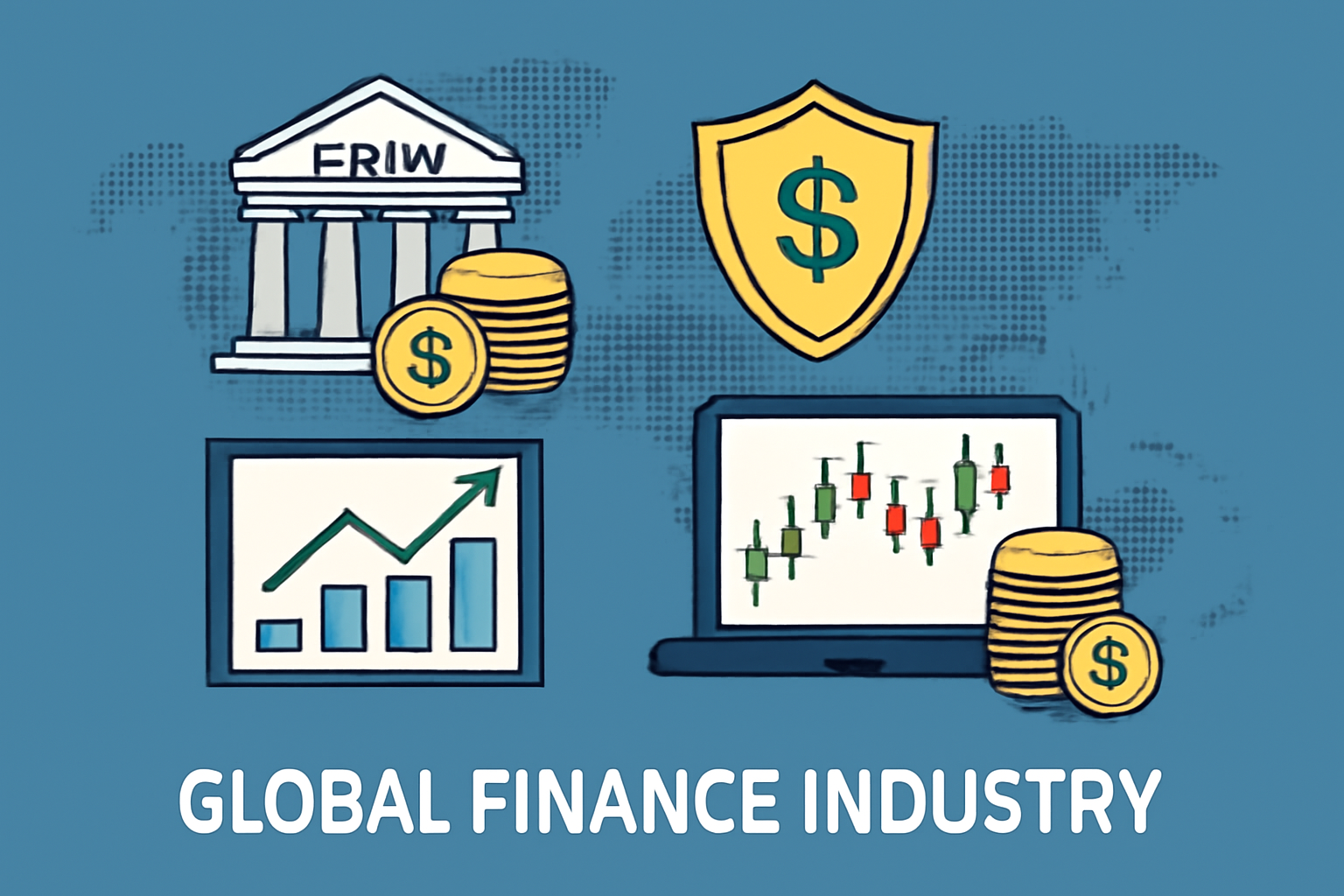 금융 산업에 관련한 이미지