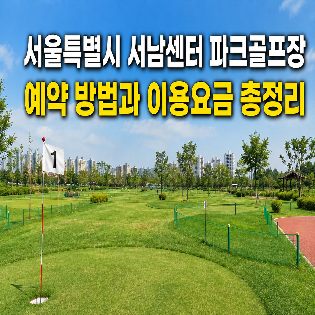 서울특별시 서남물재생센터 파크골프장 전경과 예약방법 및 이용요금 총정리
