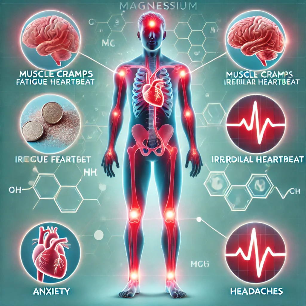부족한 미네랄 마그네슘 보충하는 이미지