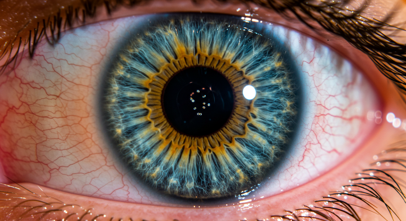 비문증 증상인 눈에 보이는 날파리 형태의 예시 사진 2