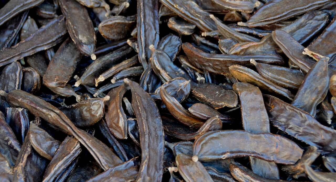 껍질 벗겨진 파바빈&amp;#44; 껍질안에 담긴 파바빈&amp;#44; 파바빈 잎사귀 그리고 파바빈으로 만든 볶음 요리