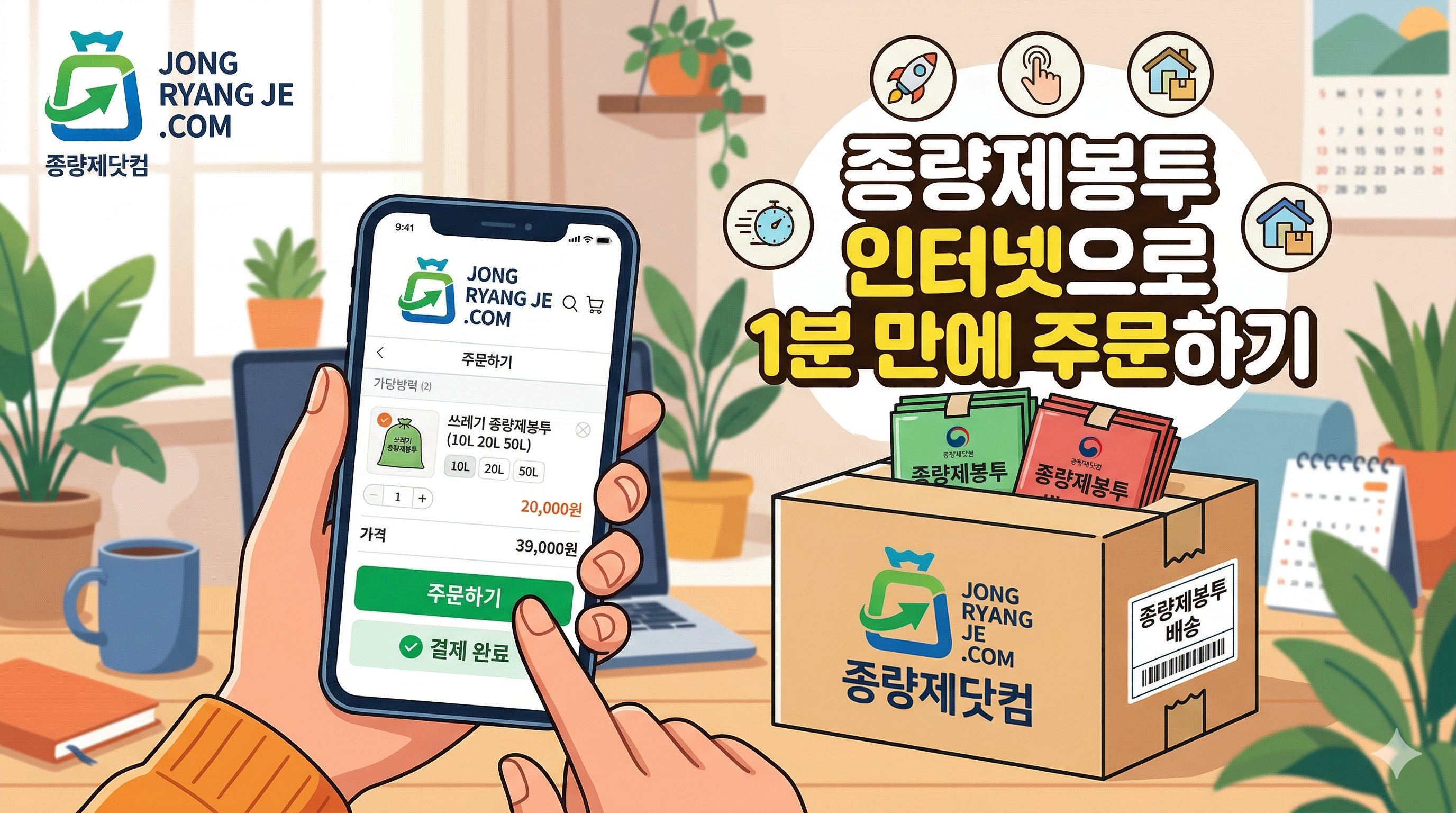 종량제봉투 인터넷 구매 방법