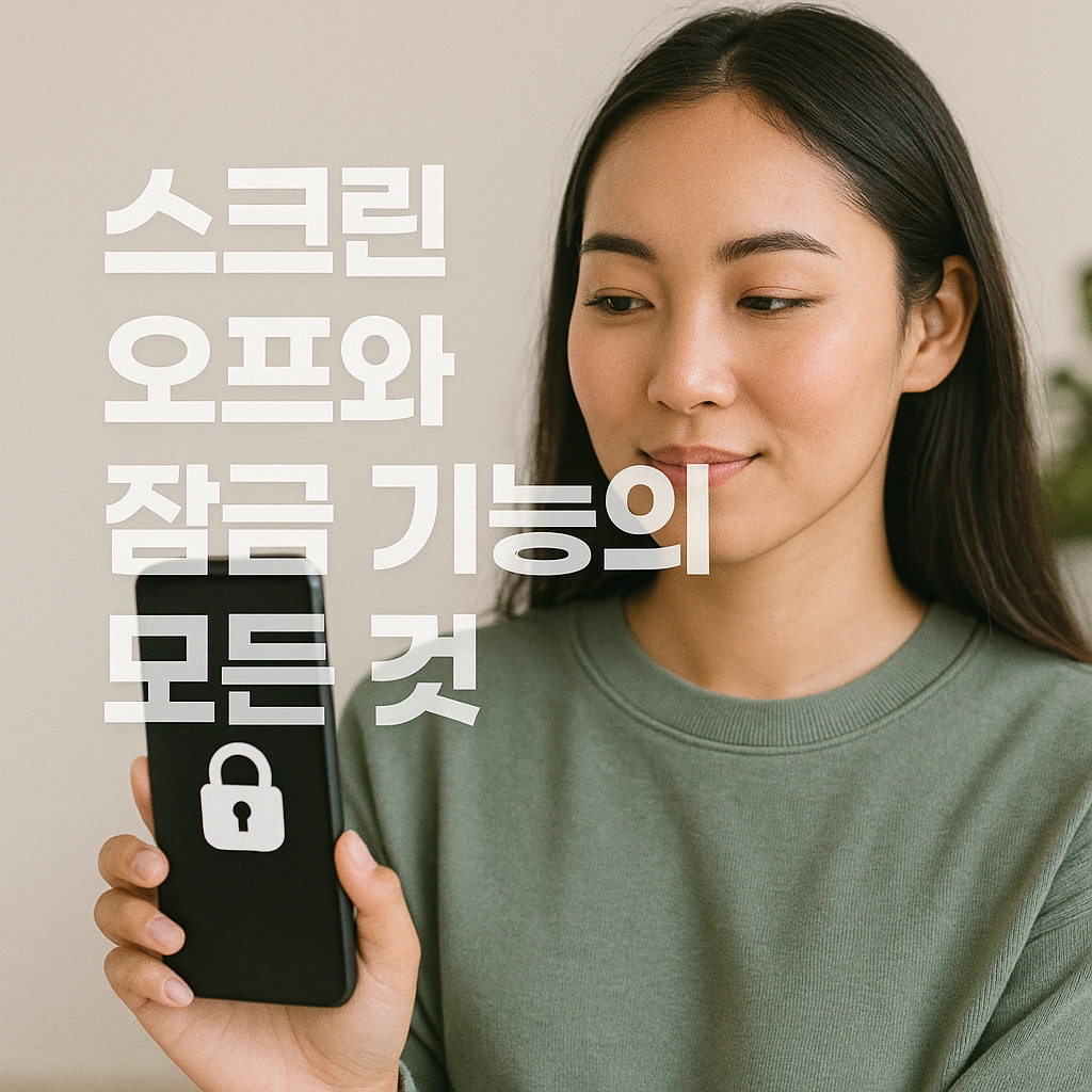 스크린 오프와 잠금 기능의 모든 것