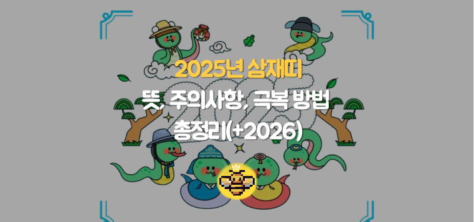 2025년 삼재띠(돼지띠 토끼띠 양띠): 뜻, 주의사항, 극복 방법 총정리(+2026)