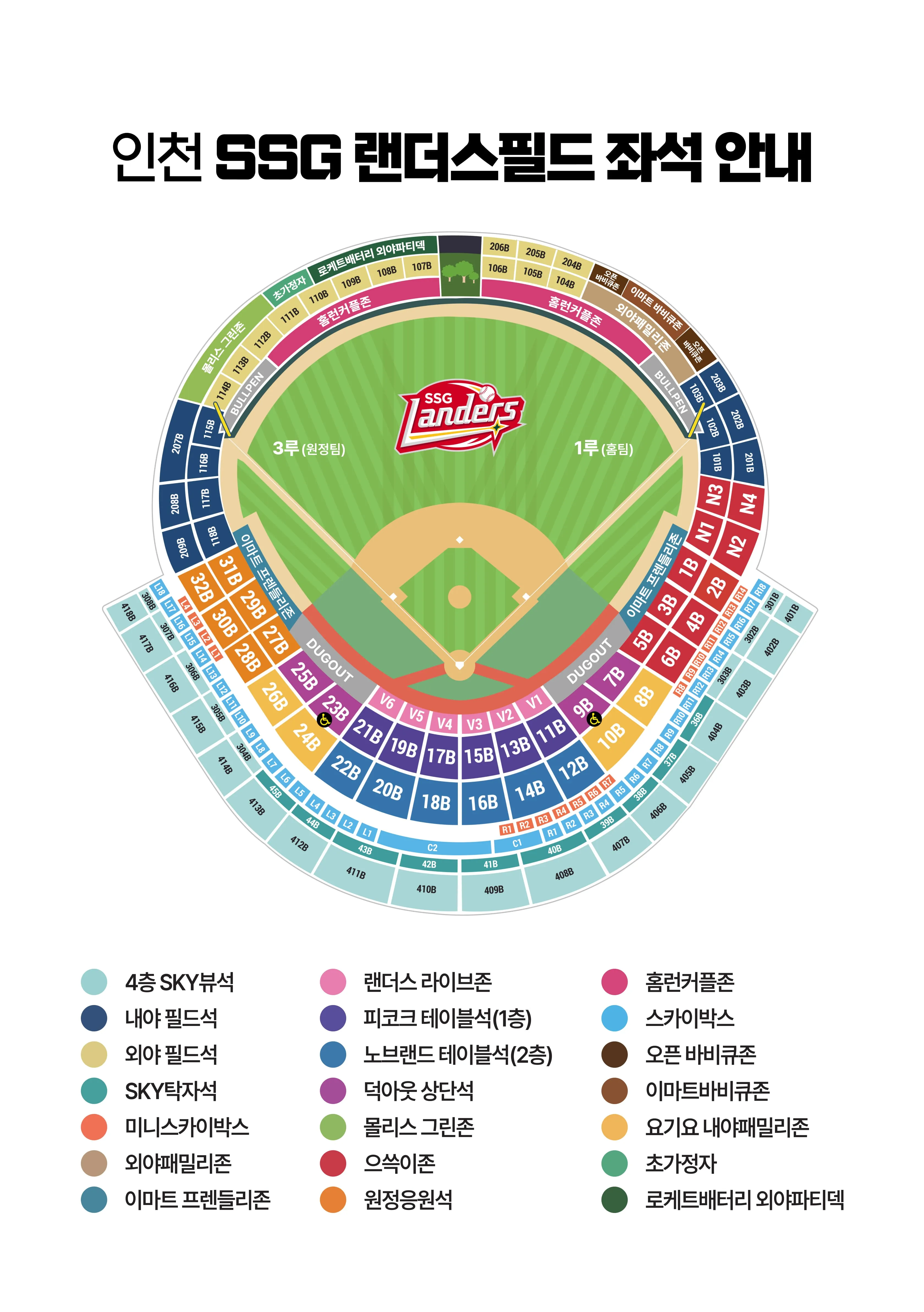 KBO 프로야구 예매 좌석표 시야 좋은 자리 노약자석 추천 팁_3