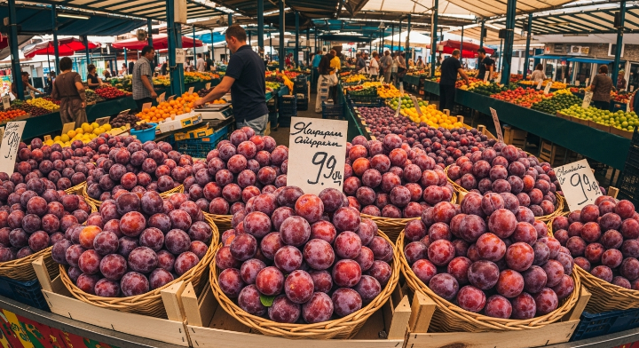 정말 다양한 과일들이 있는 재래시장의 모습입니다.
새콤달콤 더위를 잊을 것 같습니다.