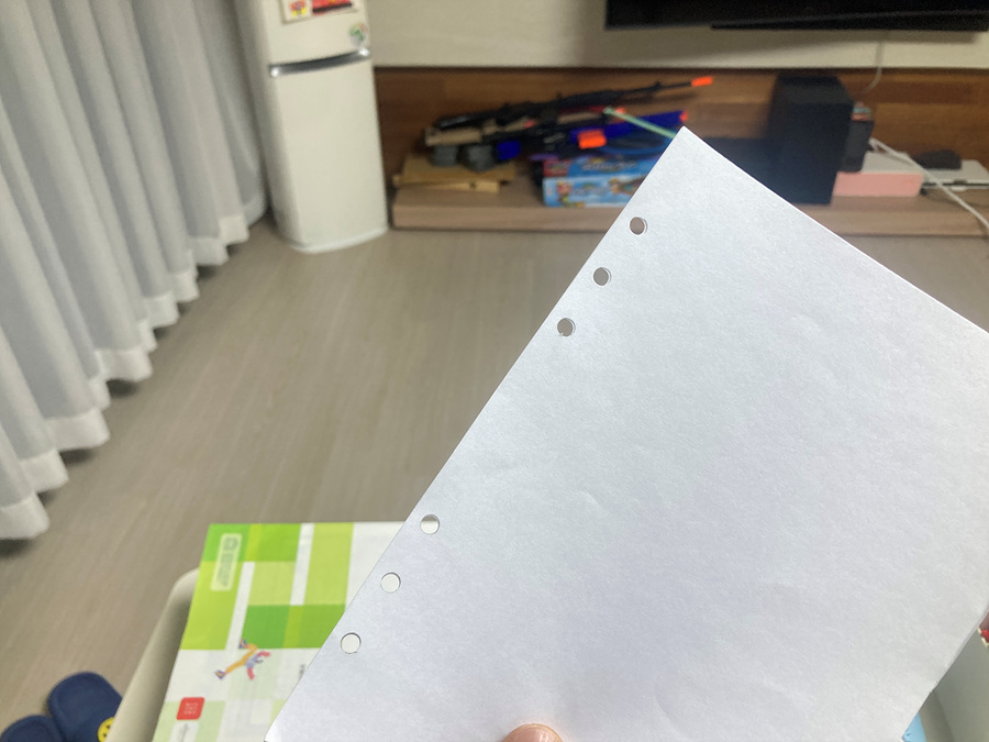 A5사이즈 6공다이어리 속지 타공기 타오바오 6공 펀치 사용 후기