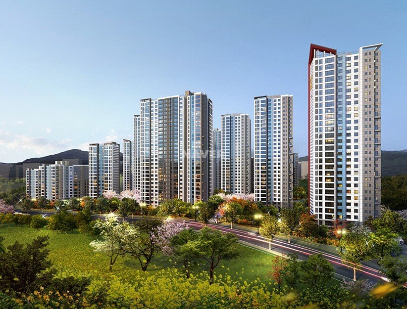 고덕 롯데캐슬 베네루체 줍줍 조감도