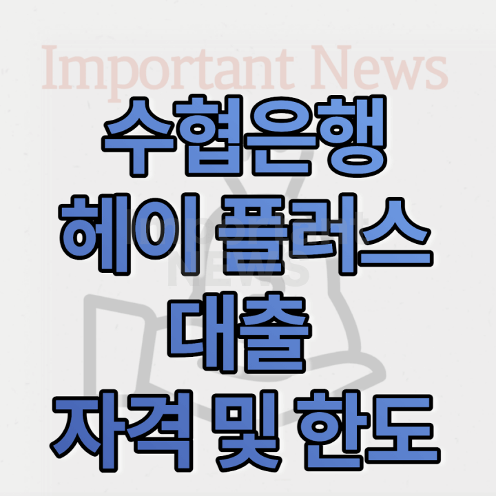 수협은행 헤이플러스 대출 썸네일 사진