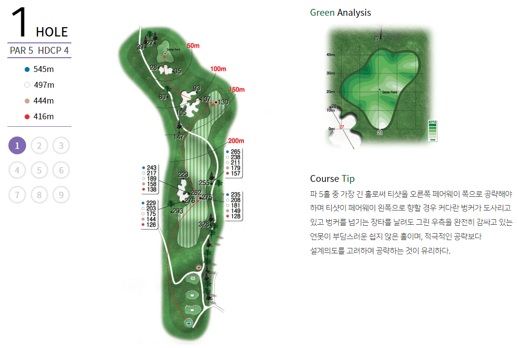 정산 컨트리클럽 달우코스 1