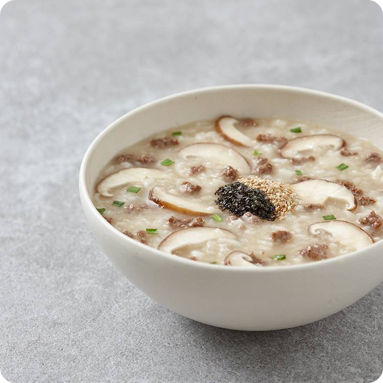 본죽 쇠고기버섯죽