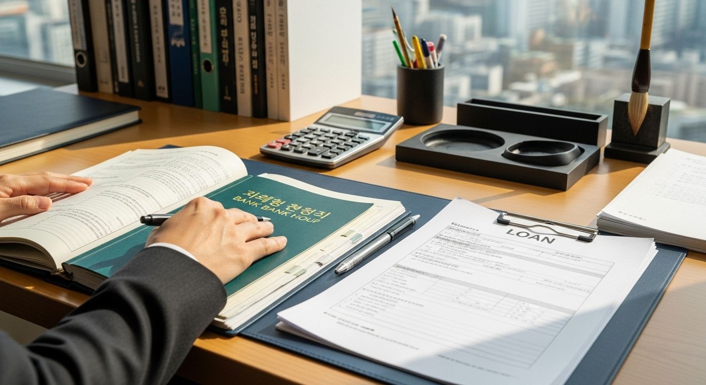 금리와 자산관리 서류 이미지