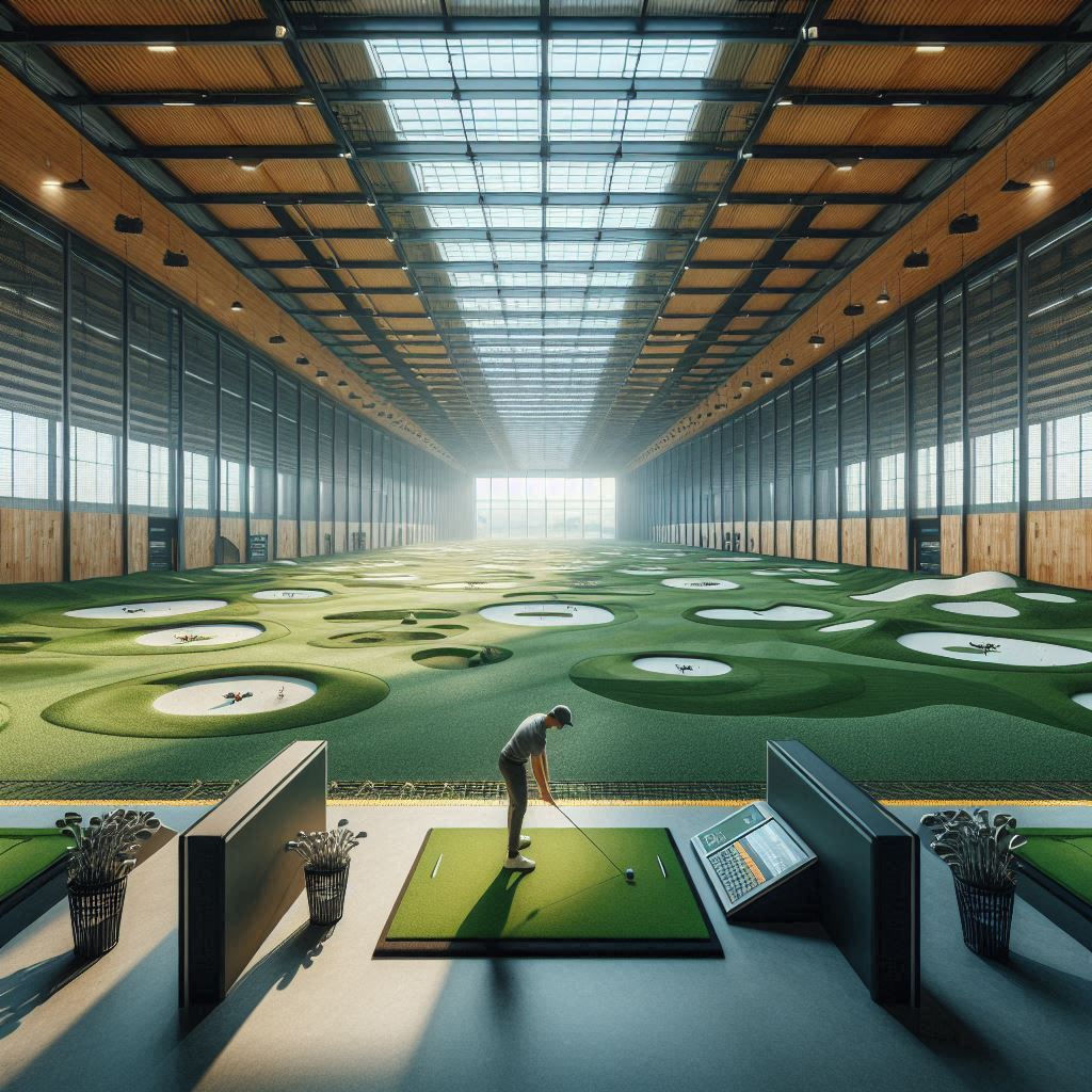 실내골프연습장 배경