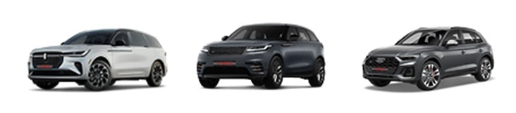 수입 중형 SUV 가솔린(휘발유) 연비 / 가격 비교 2024 링컨 노틸러스(2세대) 2024 랜드로버 레인지로버 벨라 2023 아우디 SQ5(2세대)