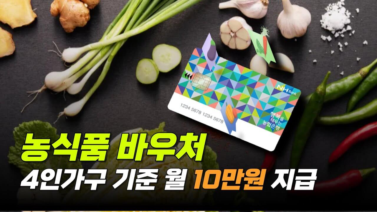 4인 가구 월 10만원! 농식품바우처 지원사업의 모든 것